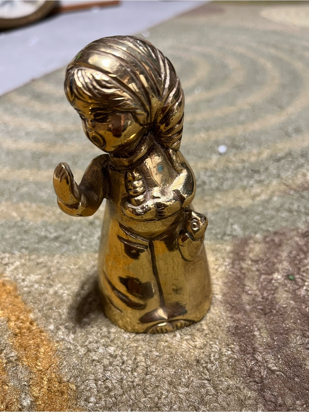 Handcrafted Gold Decorative Bell - India Made